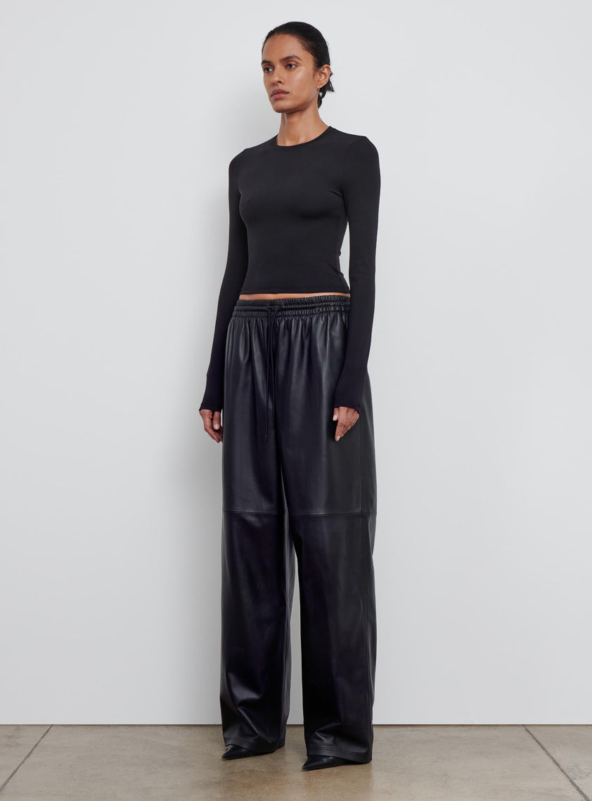 Leather Track Pant